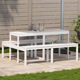 vidaXL Picknicktafel 110x134x75 cm massief grenenhout