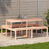vidaXL Picknicktafel 110x134x75 cm massief grenenhout