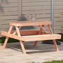 vidaXL Picknicktafel 105x134x75 cm massief grenenhout