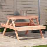 vidaXL Picknicktafel 105x134x75 cm massief grenenhout