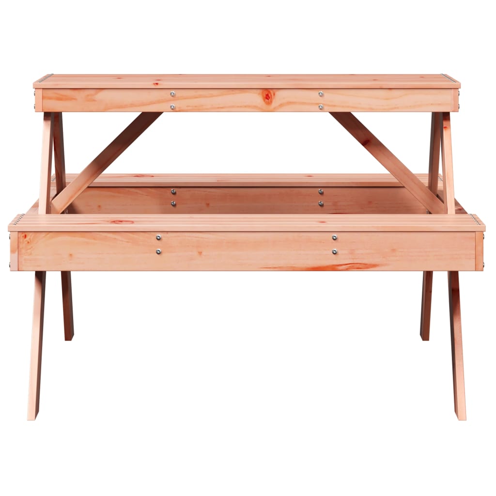 vidaXL Picknicktafel 105x134x75 cm massief grenenhout