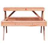 vidaXL Picknicktafel 105x134x75 cm massief grenenhout