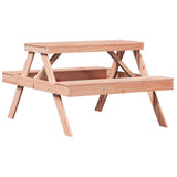 vidaXL Picknicktafel 105x134x75 cm massief grenenhout
