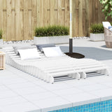vidaXL Ligbedden 2 st 205x60x31,5 cm massief grenenhout