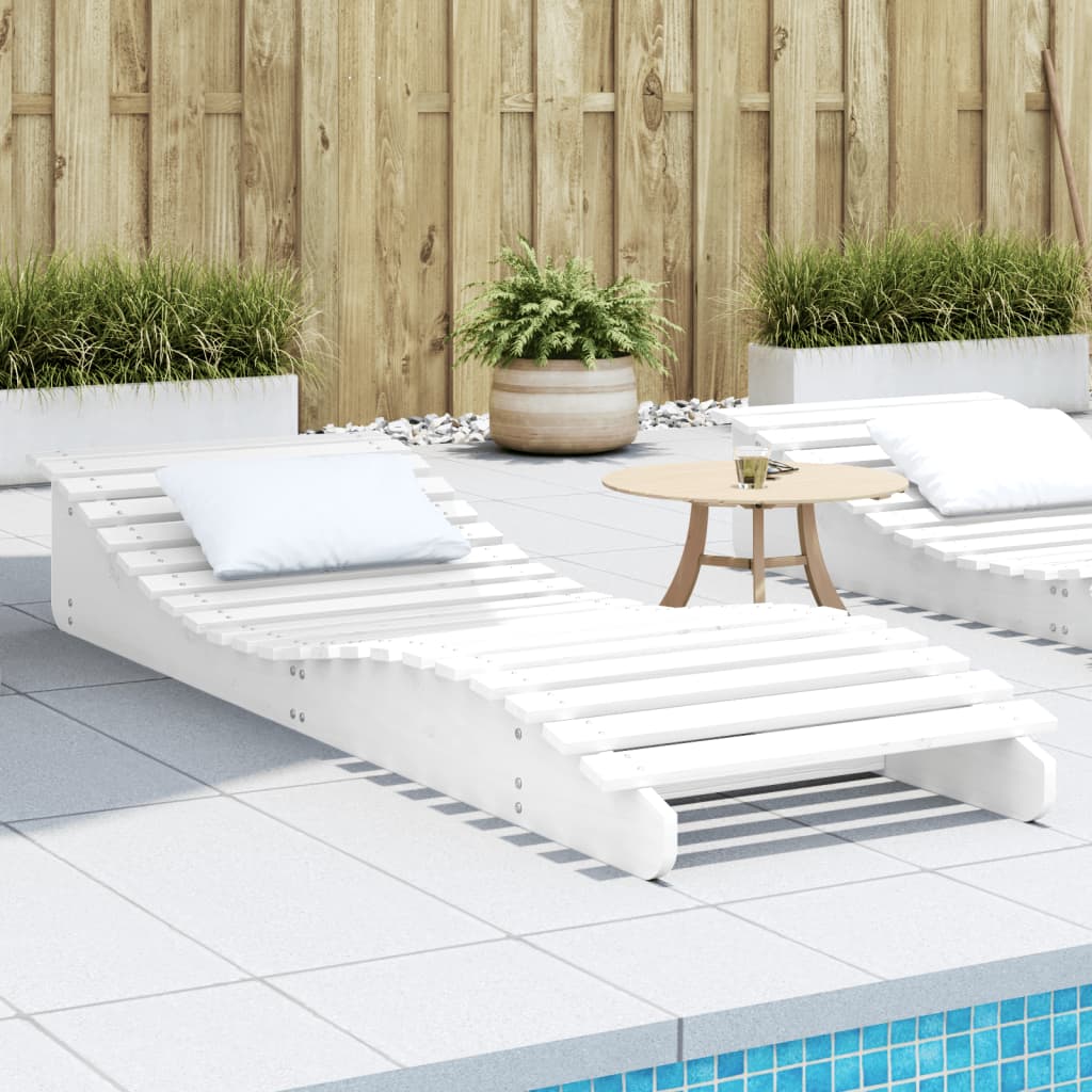 vidaXL Ligbedden 2 st 205x60x31,5 cm massief grenenhout