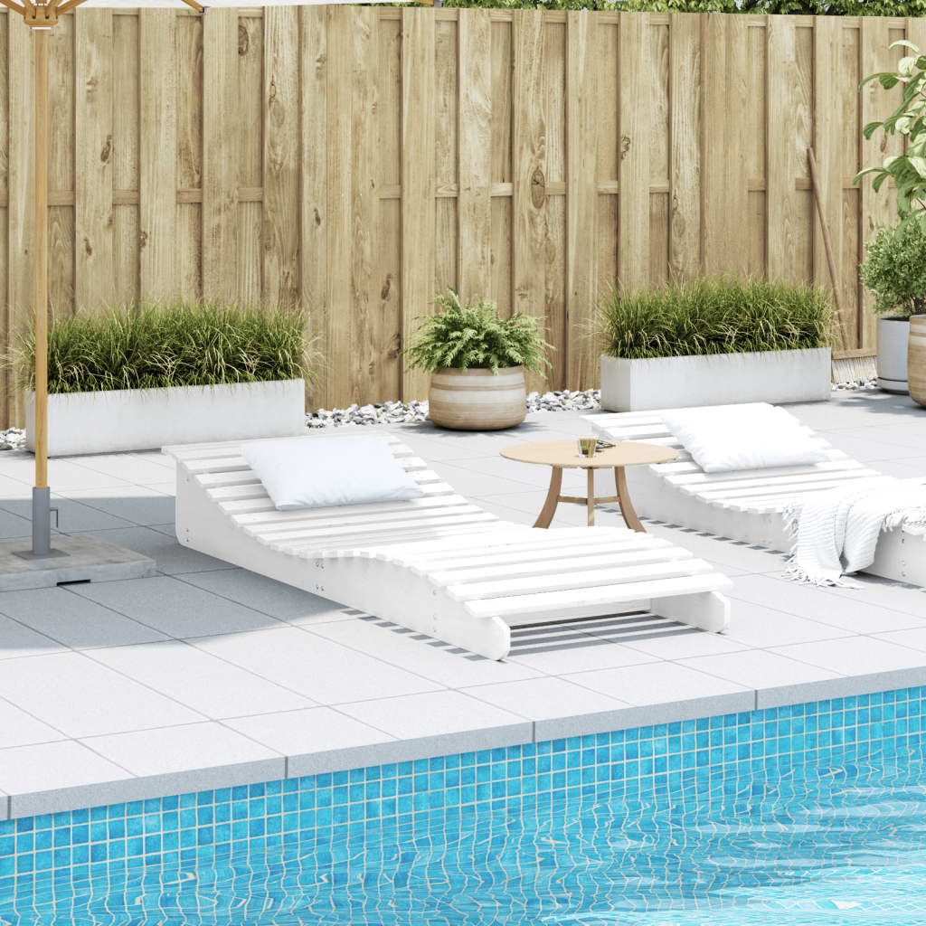 vidaXL Ligbedden 2 st 205x60x31,5 cm massief grenenhout