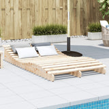 vidaXL Ligbedden 2 st 205x60x31,5 cm massief grenenhout