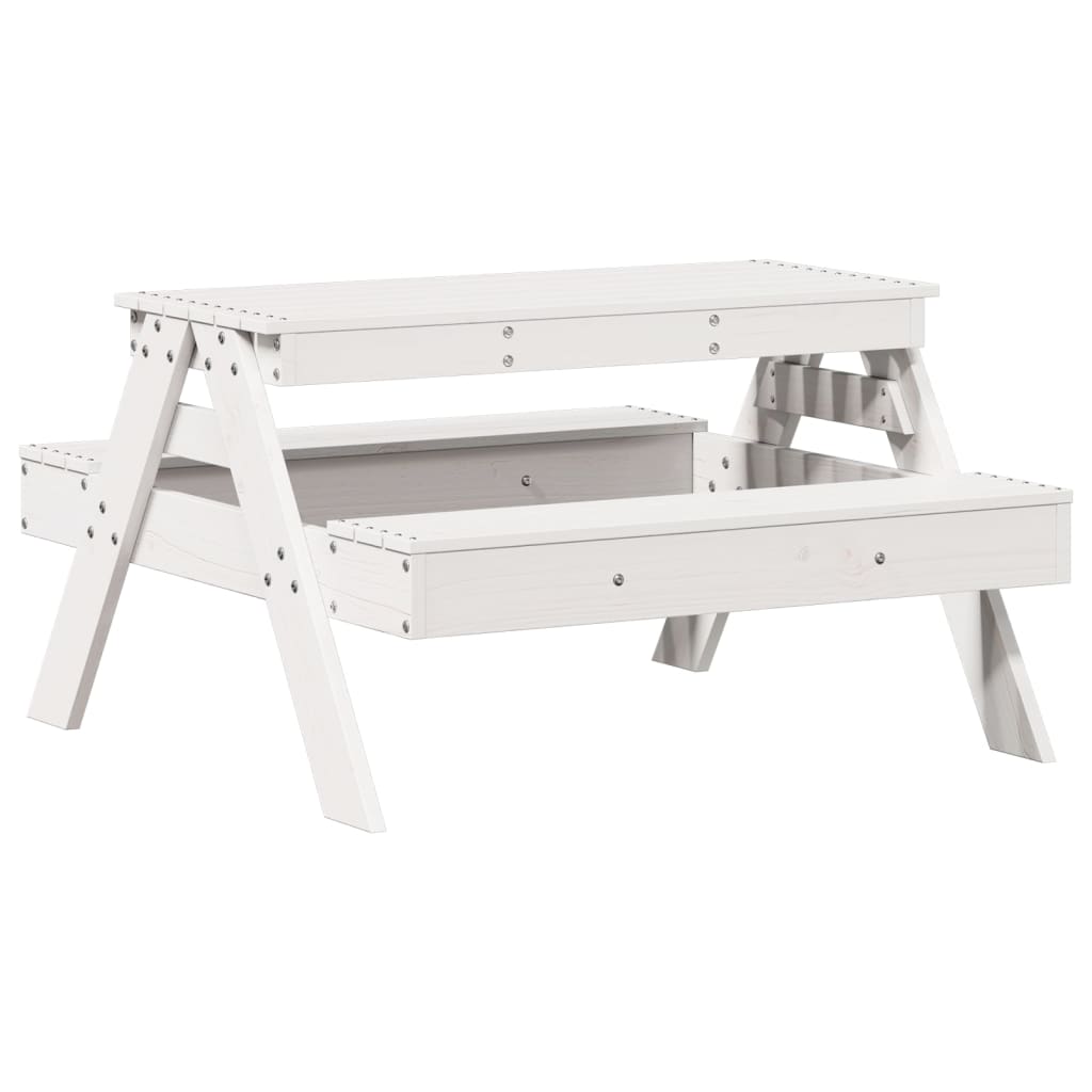 vidaXL Children's Picnic Table 88x97x52 cm Solid Pine Wood