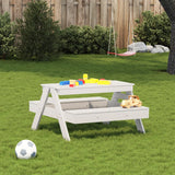 vidaXL Children's Picnic Table 88x97x52 cm Solid Pine Wood
