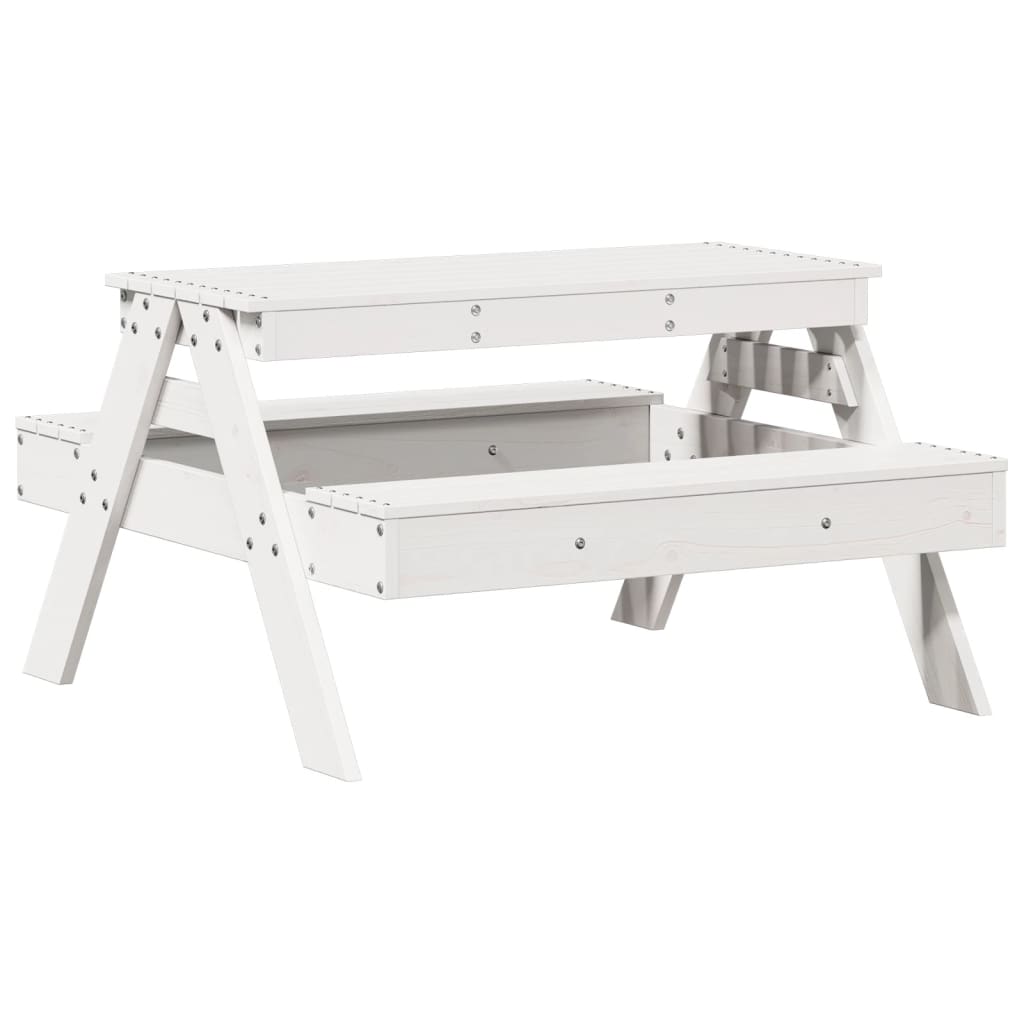 vidaXL Children's Picnic Table 88x97x52 cm Solid Pine Wood