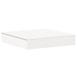 vidaXL Zandbak met deksel 111x111x19,5 cm massief grenenhout