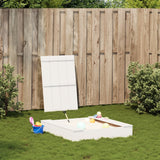 vidaXL Zandbak met deksel 111x111x19,5 cm massief grenenhout