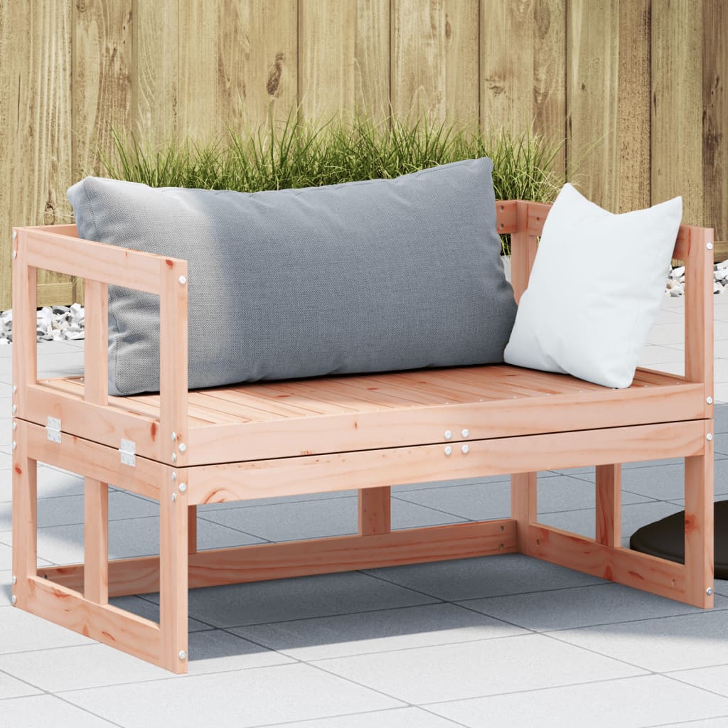 vidaXL Extendable Garden Bench Solid Pinewood White