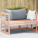vidaXL Extendable Garden Bench Solid Pinewood White