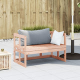 vidaXL Extendable Garden Bench Solid Pinewood White
