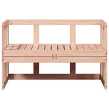 vidaXL Extendable Garden Bench Solid Pinewood White