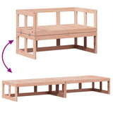 vidaXL Extendable Garden Bench Solid Pinewood White