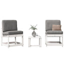 vidaXL 3-delige Loungeset massief grenenhout