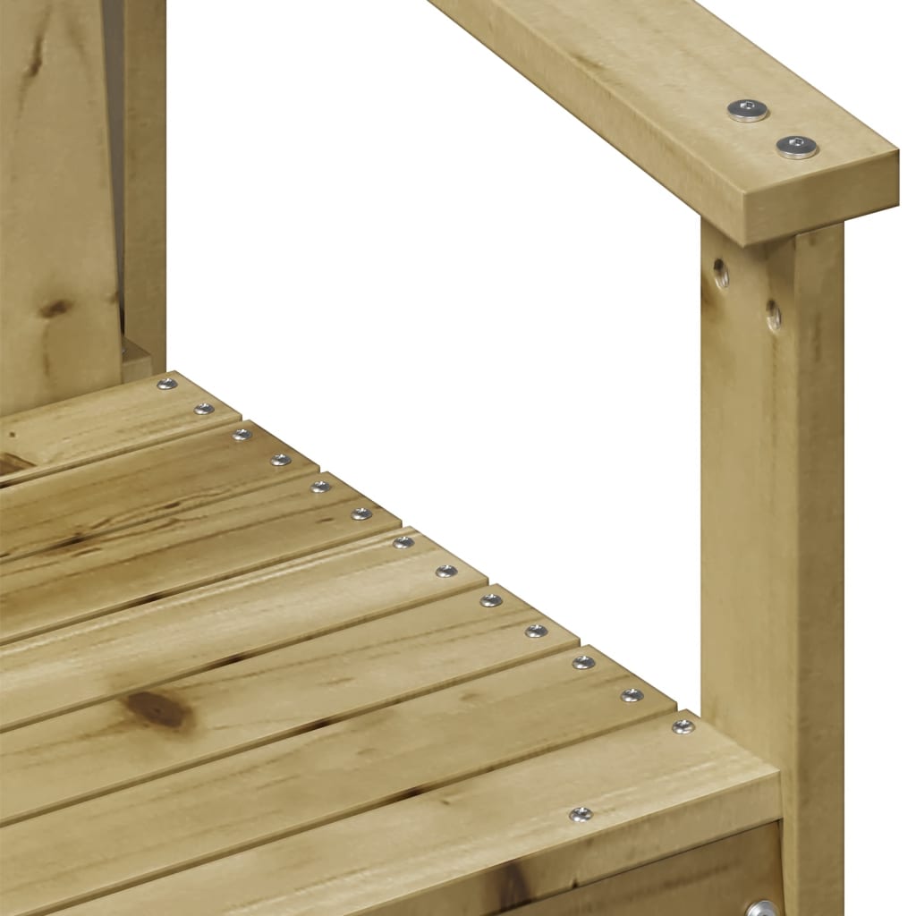 vidaXL Garden Chair 62x56x77 cm Solid Pine Wood