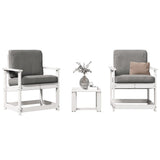 vidaXL 3-Piece Lounge Set Solid Pine Wood