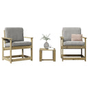 vidaXL 3-Piece Lounge Set Solid Pine Wood