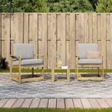vidaXL 3-Piece Lounge Set Solid Pine Wood
