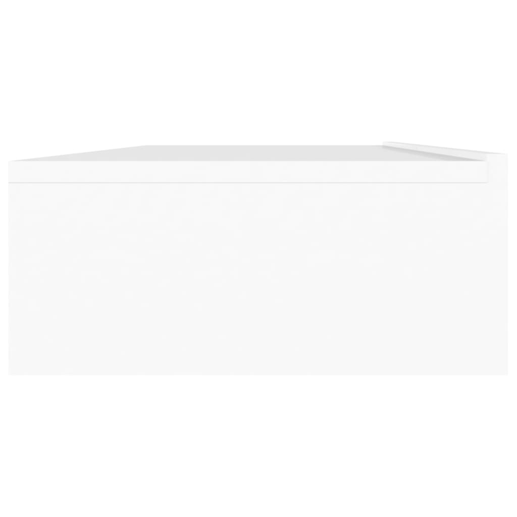 vidaXL TV Cabinet with LED Lights 120x35x15.5 cm White