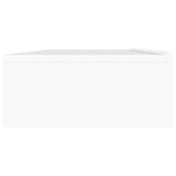 vidaXL TV Cabinet with LED Lights 120x35x15.5 cm White