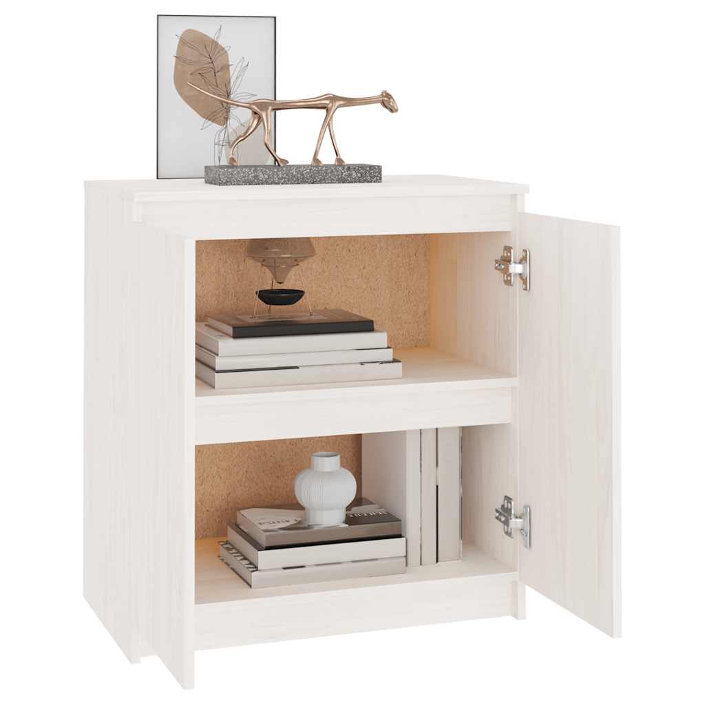 vidaXL Bijzetkast 60x36x65 cm massief grenenhout