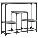 vidaXL Wandtafel 89,5x28x76 cm bewerkt hout zwart