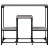vidaXL Wandtafel 89,5x28x76 cm bewerkt hout zwart