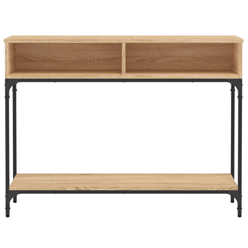 vidaXL Wandtafel 100x30,5x75 cm bewerkt hout zwart