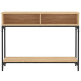 vidaXL Wandtafel 100x30,5x75 cm bewerkt hout zwart
