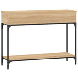 vidaXL Wandtafel 100x30,5x75 cm bewerkt hout zwart