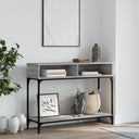 vidaXL Wandtafel 100x30,5x75 cm bewerkt hout zwart