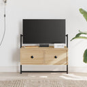 vidaXL Tv-meubel wandgemonteerd 60,5x30x51 cm bewerkt hout zwart