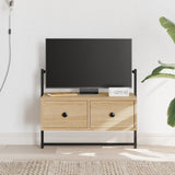 vidaXL Tv-meubel wandgemonteerd 60,5x30x51 cm bewerkt hout zwart