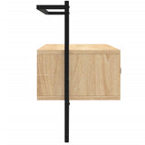 vidaXL Tv-meubel wandgemonteerd 60,5x30x51 cm bewerkt hout zwart