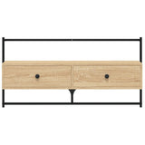 vidaXL Tv-meubel wandgemonteerd 60,5x30x51 cm bewerkt hout zwart