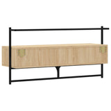 vidaXL Tv-meubel wandgemonteerd 60,5x30x51 cm bewerkt hout zwart