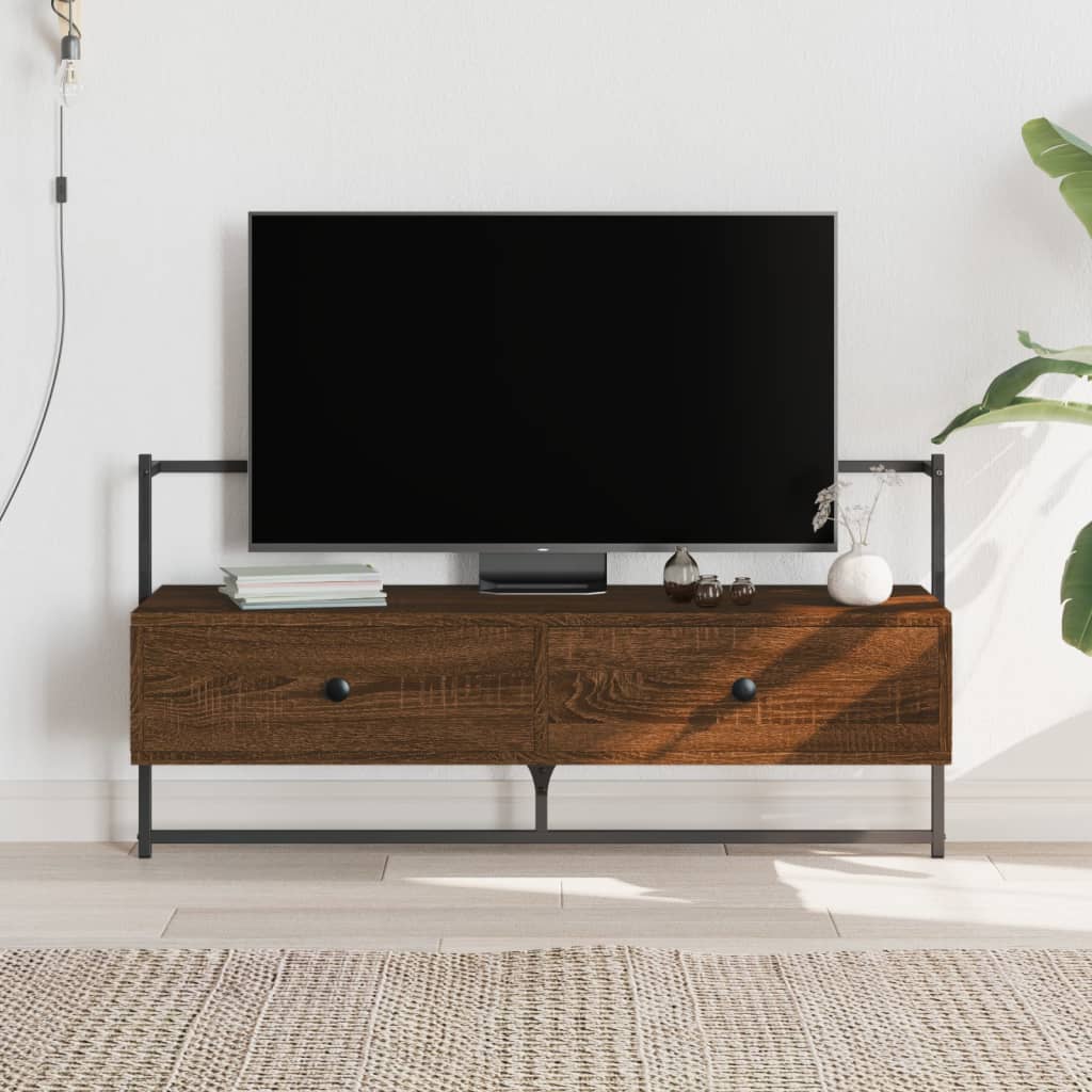 vidaXL Tv-meubel wandgemonteerd 60,5x30x51 cm bewerkt hout zwart