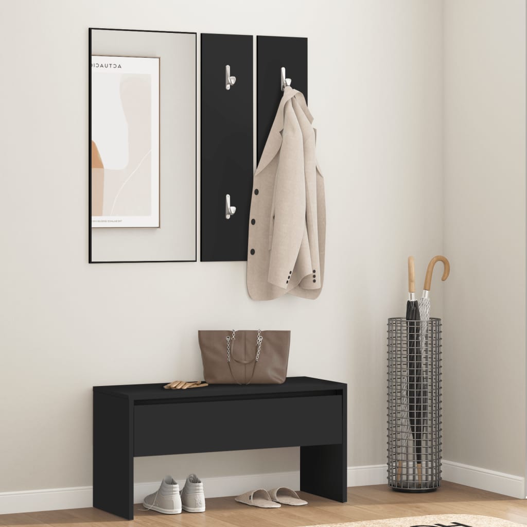 vidaXL Wardrobe Set Engineered Wood White