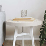 vidaXL Tabletop round Ø30x3 cm solid pine wood