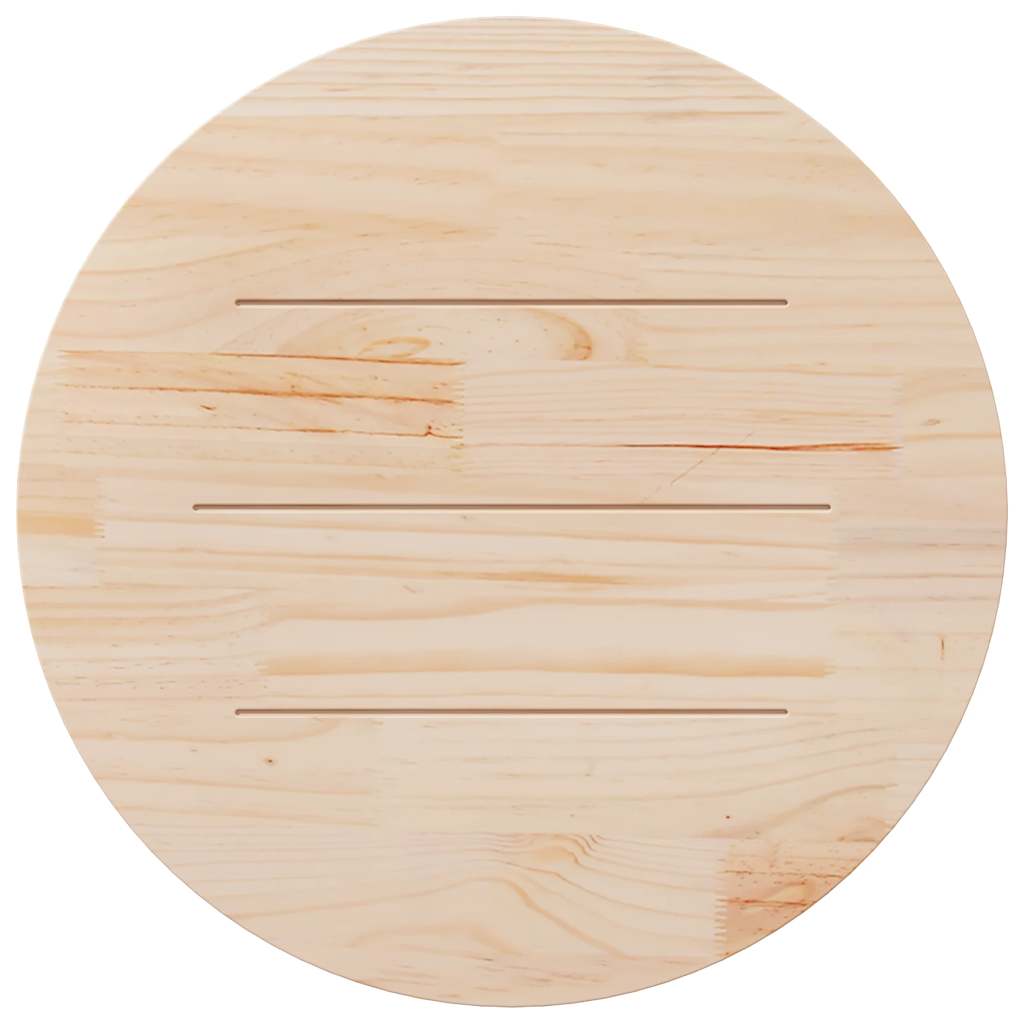 vidaXL Tabletop round Ø30x3 cm solid pine wood