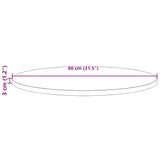 vidaXL Tabletop round Ø30x3 cm solid pine wood