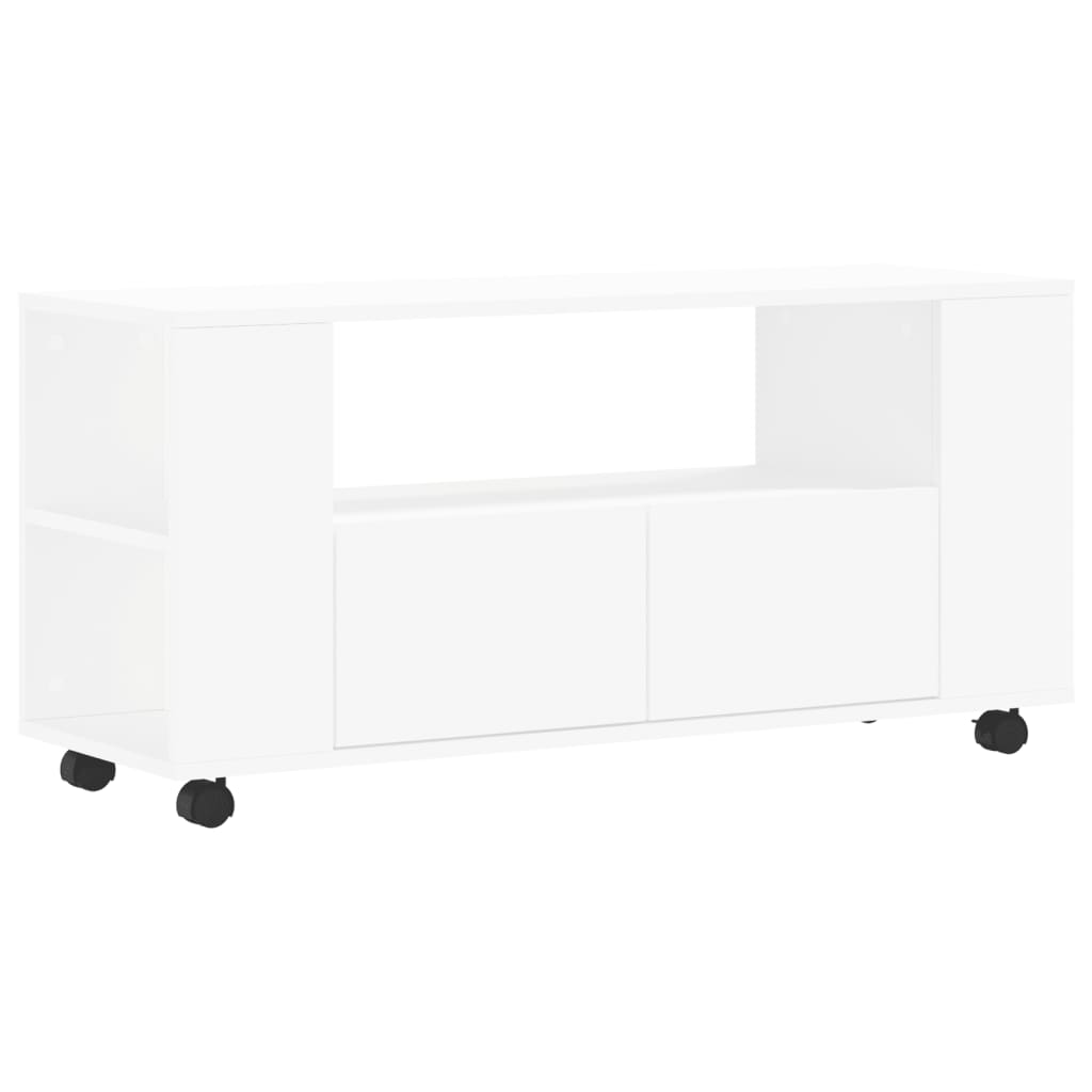 vidaXL TV cabinet 102x34.5x43 cm engineered wood white