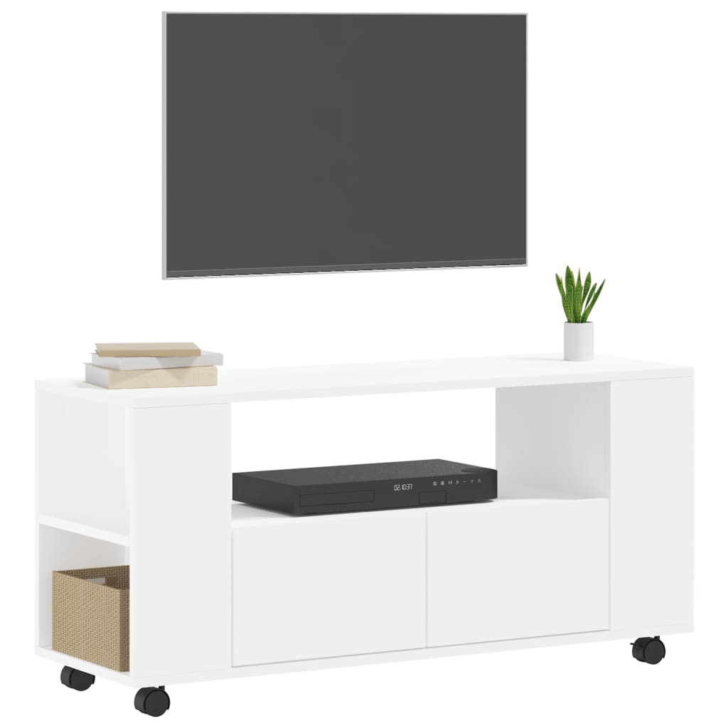 vidaXL TV cabinet 102x34.5x43 cm engineered wood white