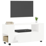 vidaXL TV cabinet 102x34.5x43 cm engineered wood white