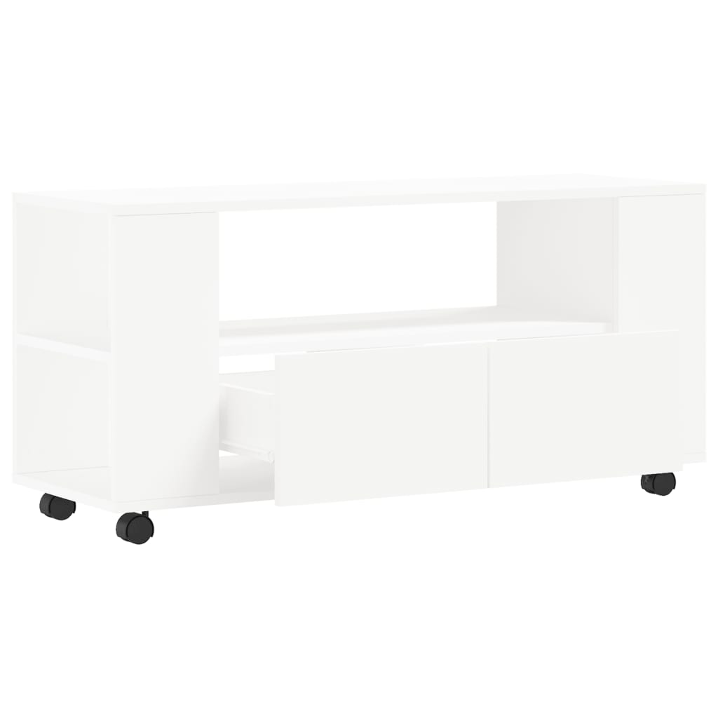 vidaXL TV cabinet 102x34.5x43 cm engineered wood white