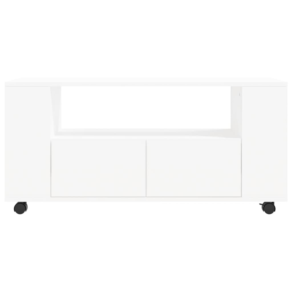 vidaXL TV cabinet 102x34.5x43 cm engineered wood white